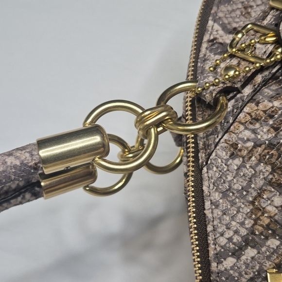 Coach Madison Embossed Python Python Sophia Satchel NWOT - Picture 5 of 17